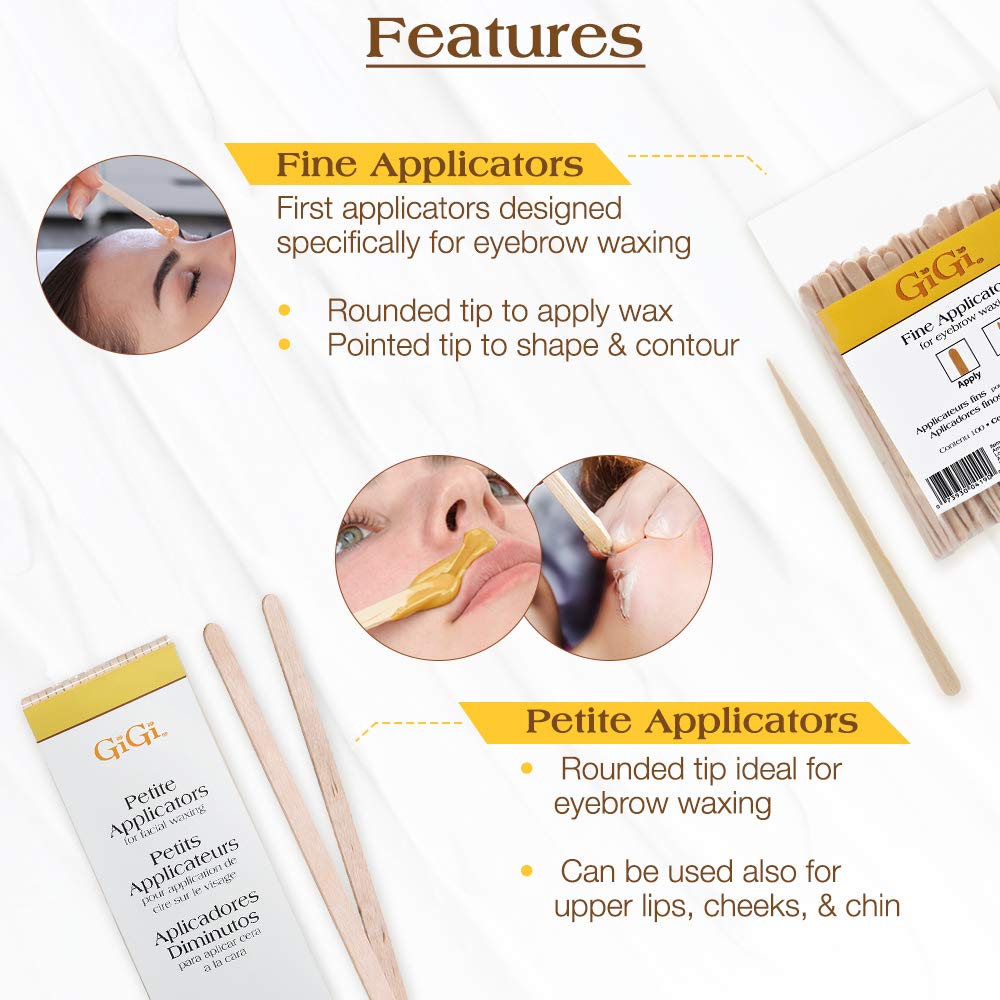 GiGi Fine & Petite Applicators 100 Ct. Each, 200 Pack : Beauty & Personal Care