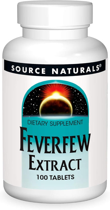 Source Naturals Feverfew Extract - Supports Healthy Brain Function* - 100 Tablets