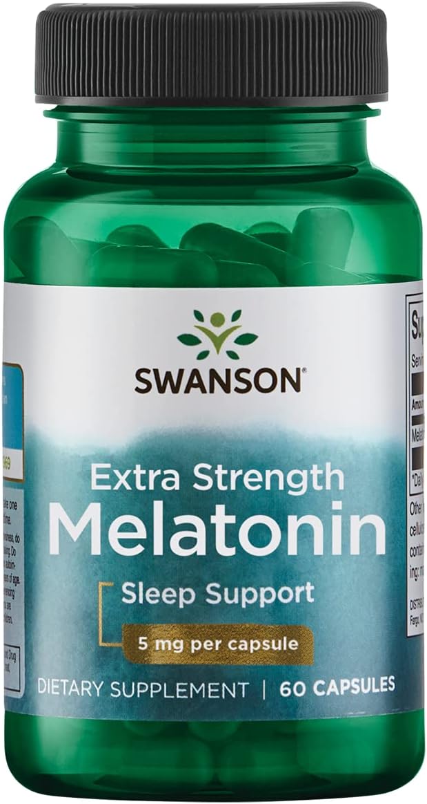 Swanson Extra Strength Melatonin 5Mg 60 Capsules