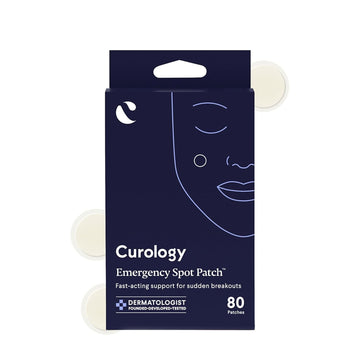 Curology Emergency Spot Pimple Patches For Face, Hydrocolloid Pimple Patches Fast-Acting, 80 Count
