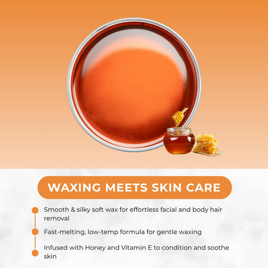 Naturaverdepro Honey Soft Wax For Body And Facial Hair Removal, Wax Hair Remover For Women, Infused With Vitamin E, Normal To Oily Skin Types - 14Oz