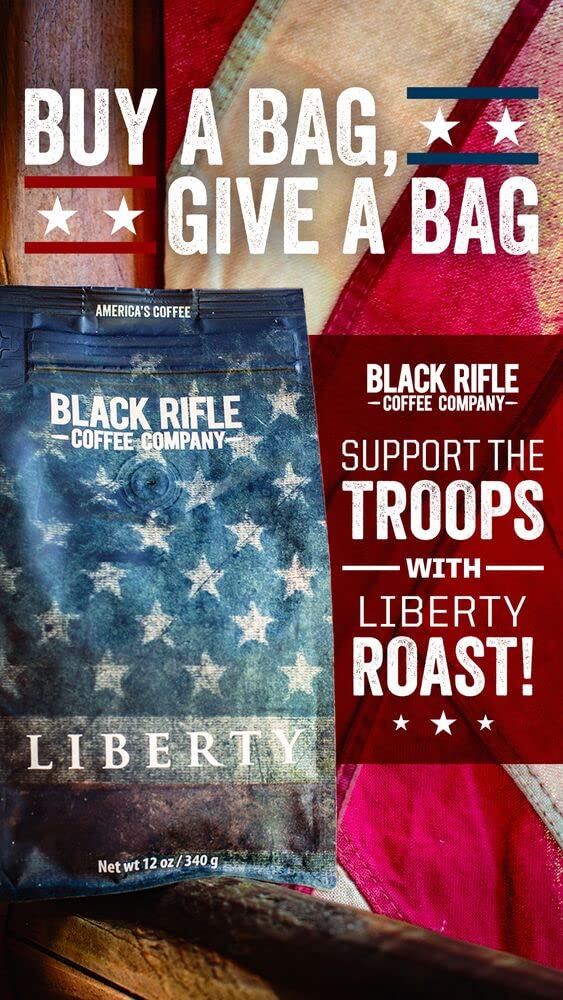 Black Rifle Coffee Company Liberty Roast, Medium Roast Ground Coffee, 12 OZ Bag : Books