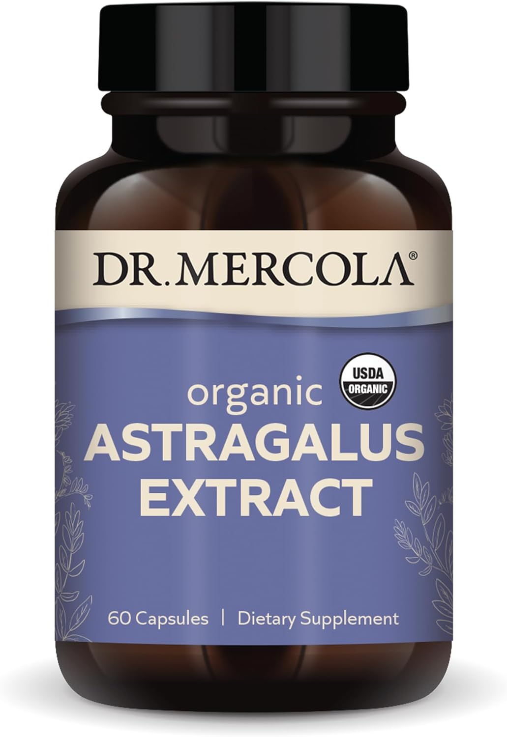 Dr. Mercola Organic Astragalus Extract, 30 Servings (60 Capsules), Dietary Supplement, Immune-Supporting Herbs, Non-GMO, Certified USDA Organic