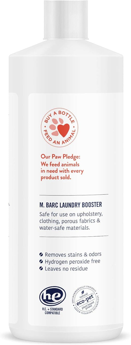 Naturals Pet Laundry Detergent Booster - Stain & Odor Removal Additive 32Oz. (2-Pack) - Remove Stains & Odors From Pet Laundry, Clothes, Bedding And More