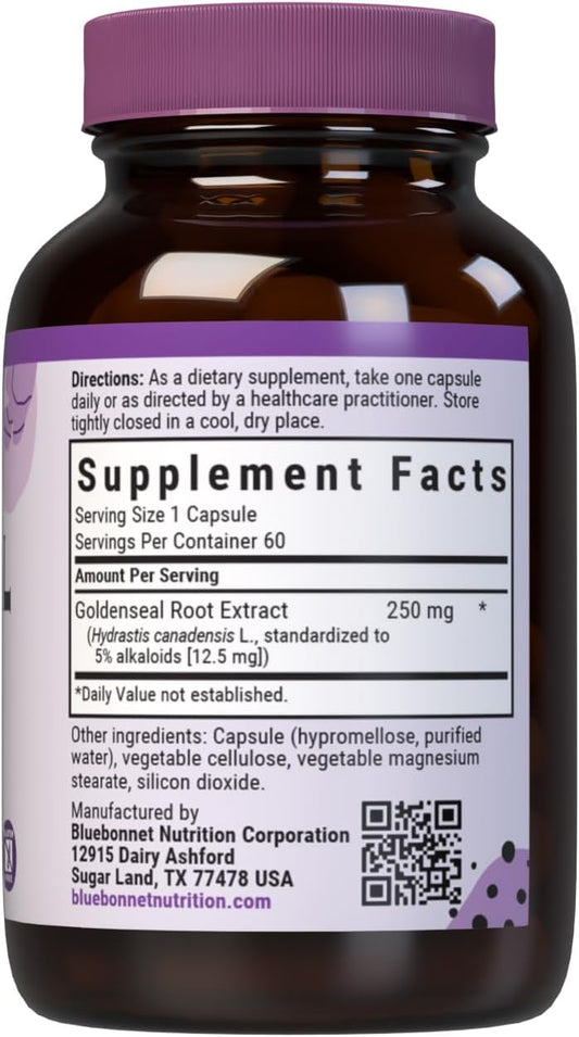 Bluebonnet Goldenseal Root Extract Supplement, 60 Count (B000I4F9Zy)