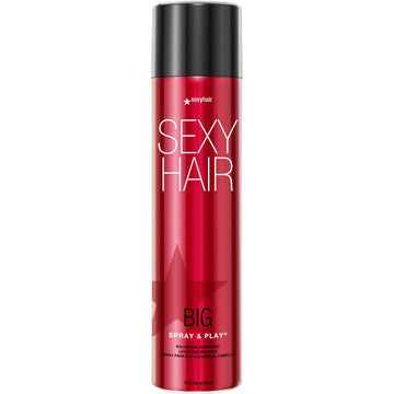 Sexyhair Big Spray & Play Volumizing Hairspray, 16 Oz | Hold And Shine | Up To 72 Hour Humidity Resistance | All Hair Types