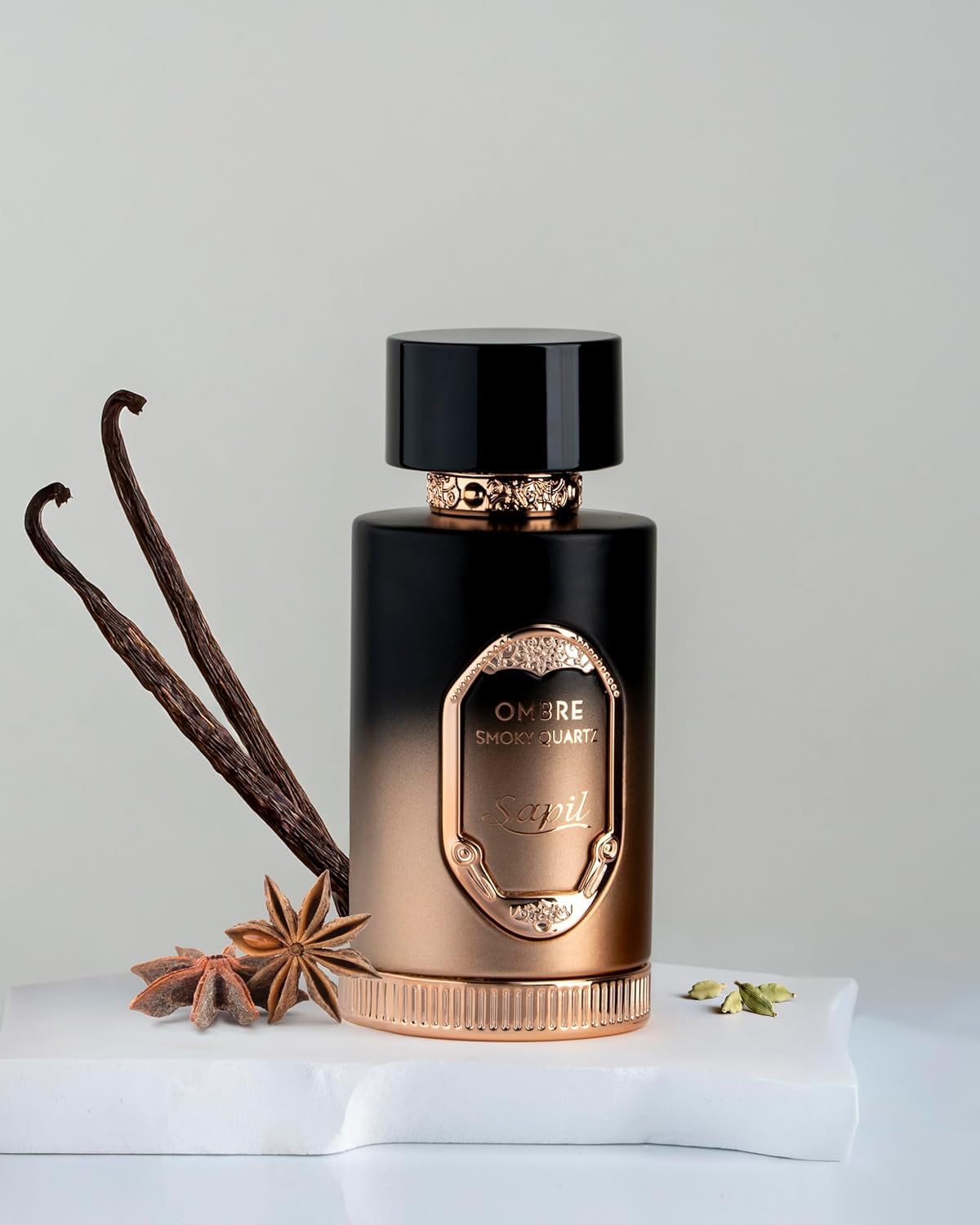 Sapil Ombre Smoky Quartz Unisex Eau De Parfum - Spiced Vanilla, Honey & Tonka Blend - Long-Lasting Warm Aromatic Perfume - 3.38 Oz : Beauty & Personal Care