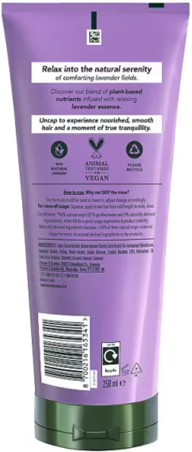 Soothing Lavender Scent Hair Care Bundle - 2 X Hydrating Shampoo 350Ml & 2 X Nourishing Conditioner 250Ml For Smooth, Frizz-Free Hair - Ideal For Daily Use