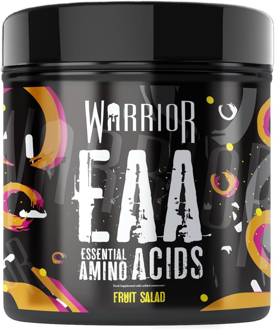 Warrior Eaa - Essential Amino Acids - 360G - Provides Exceptional Support For Recovery & Muscle Soreness - Formula Includes Cyclic Dextrin, Taurine And More, Fruit Salad