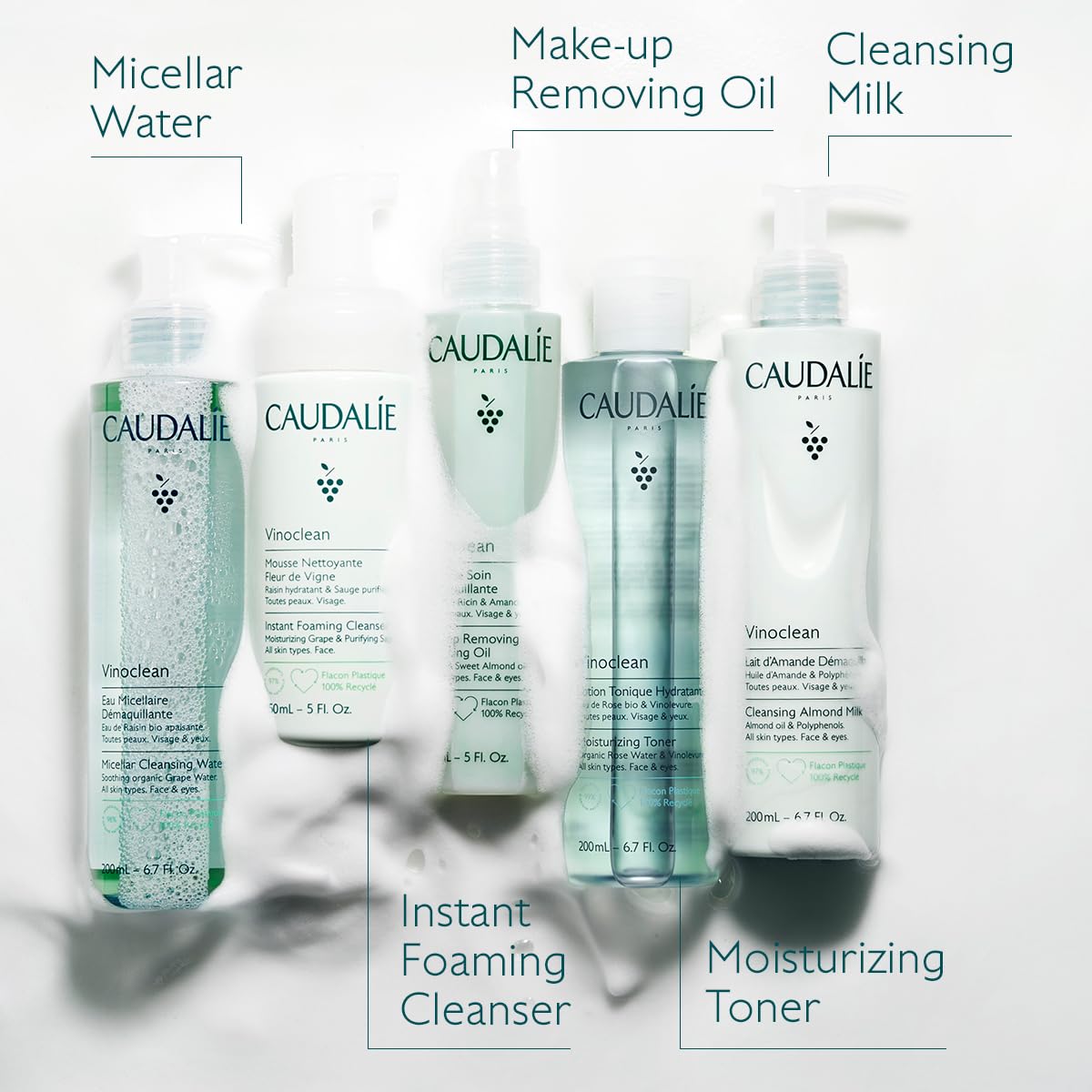 Caudalie Vinoclean Gentle Cleansing Almond Milk - 200 Ml : Beauty & Personal Care