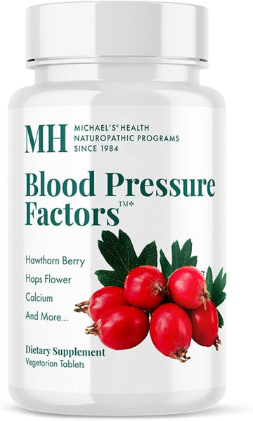MICHAEL'S Health Naturopathic Programs Blood Pressure Factors - 180 Vegetarian Tablets, Pack of 2 - Provides Fluid Balance Support - Kosher - 60 Servings