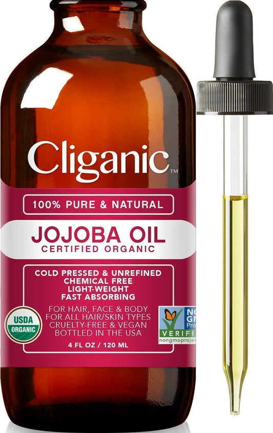 Cliganic Carrier Oils Duo: Organic Jojoba Oil And Organic Castor Oil