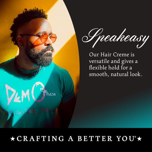 Maestro'S Classic Hair Cream – Speakeasy Blend | Lightweight Men’S Hair Styling Cream | Smooth Hold, Texture & Definition | Classic Grooming With A Modern Scent, 3.4 Ounce