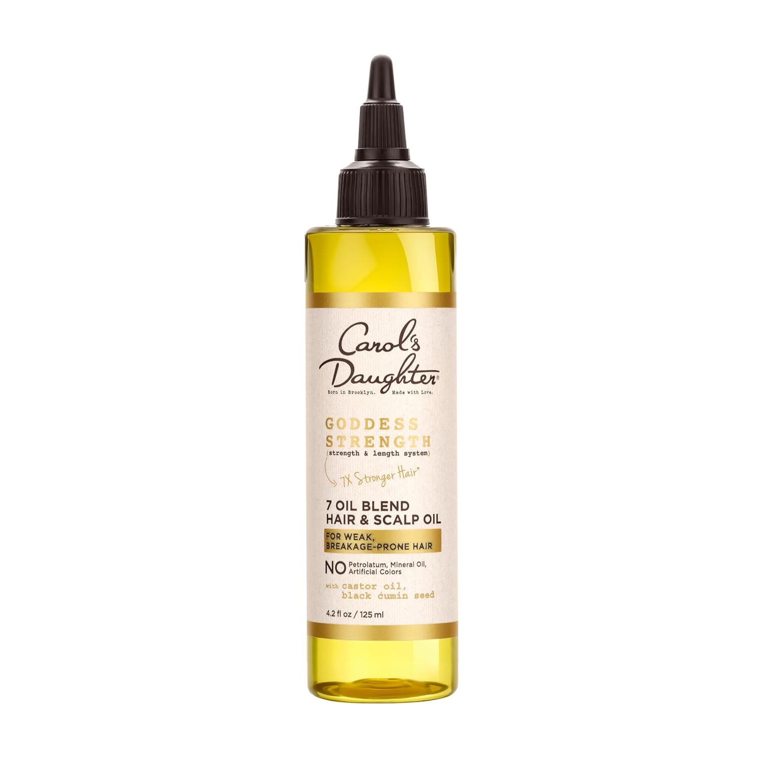 Carol'S Daughter Goddess Strength 7 Oil Blend Scalp And Hair Oil For Waves, Coils And Curls, Hair Treatment With Castor Oil, 4.2 Fl Oz