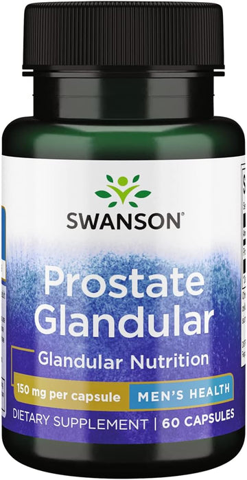 Swanson Raw Prostate Glandular 150 Milligrams 60 Capsules