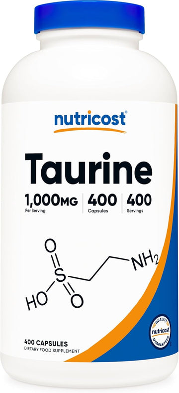 Nutricost Taurine 1000Mg, 400 Capsules