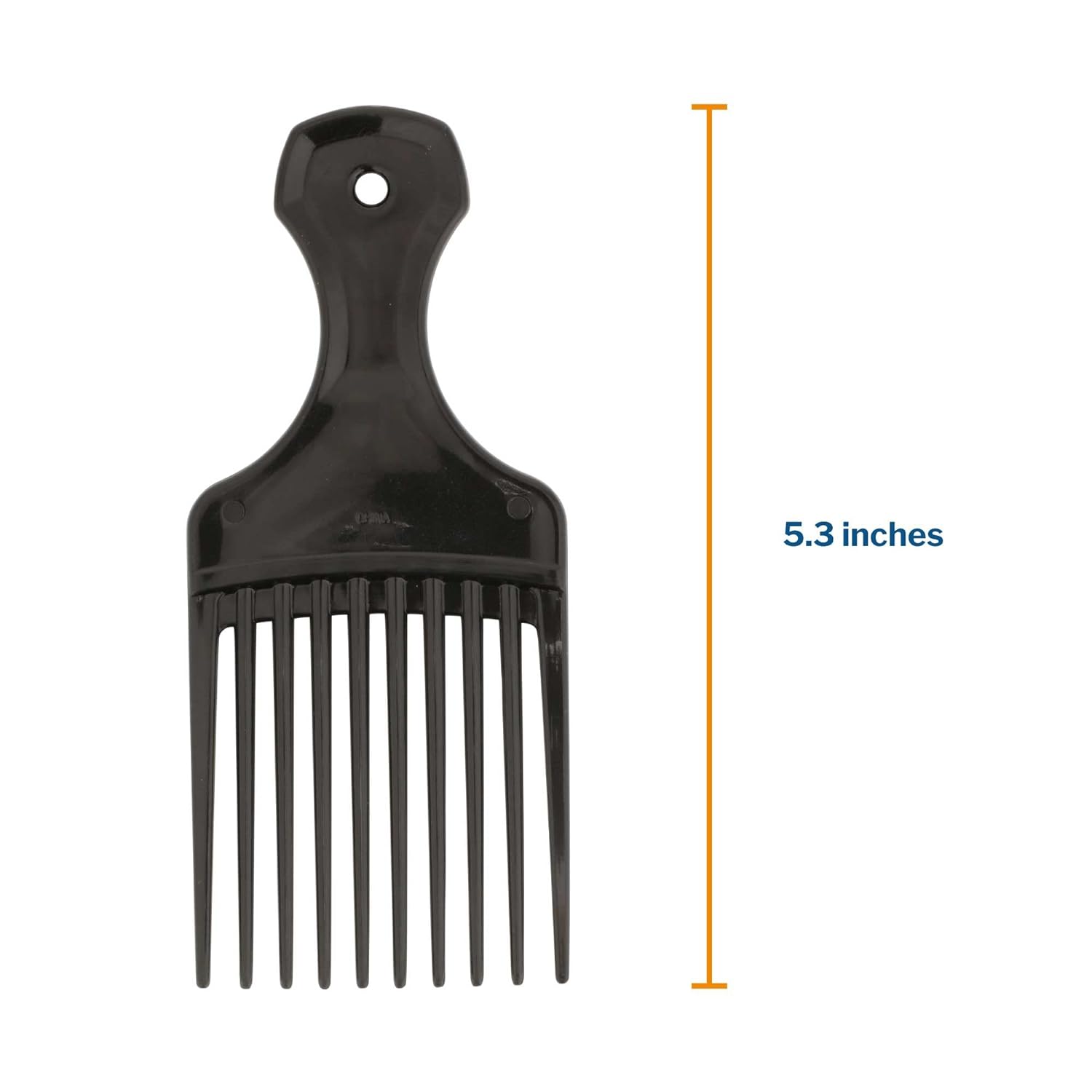 McKesson Mini Pick Comb, Hair Pick, Polypropylene, Black, 5.3 in, 144 Count