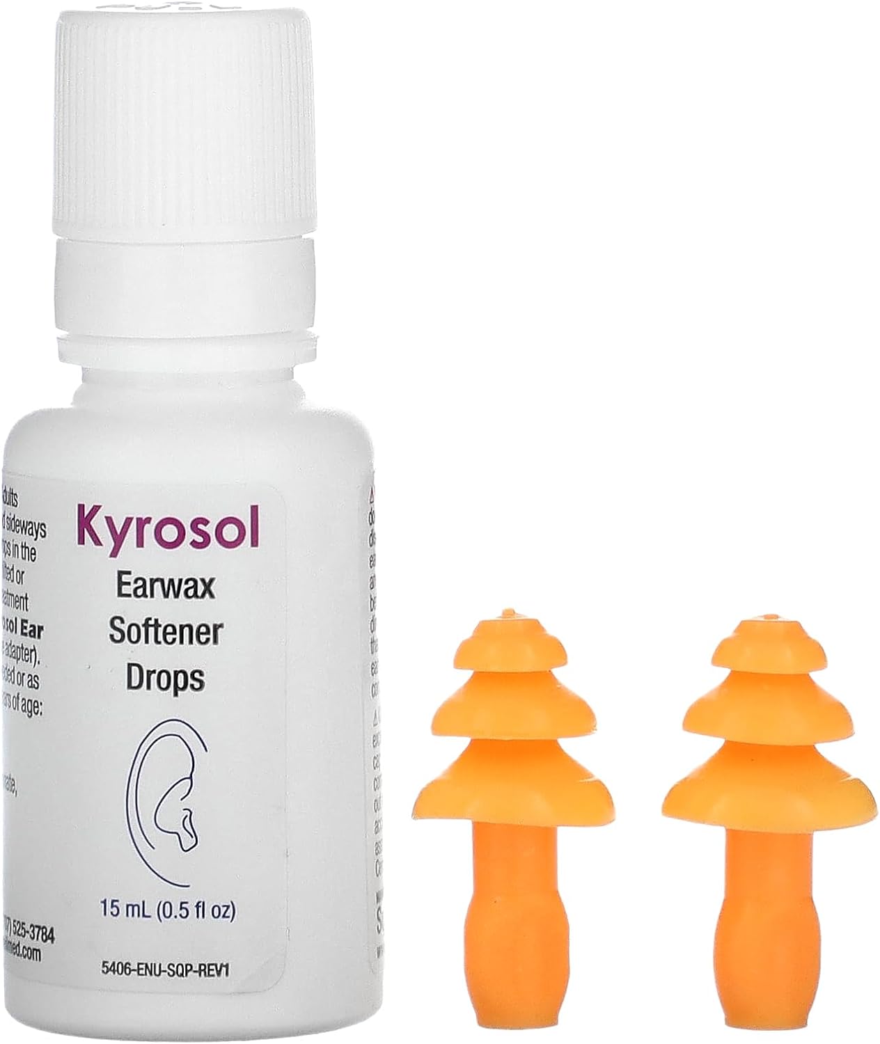 Squip Kyrosol All Natural Ear Wax Removal Drops Refill, 20.0 Ounce 0.51 Fl Oz
