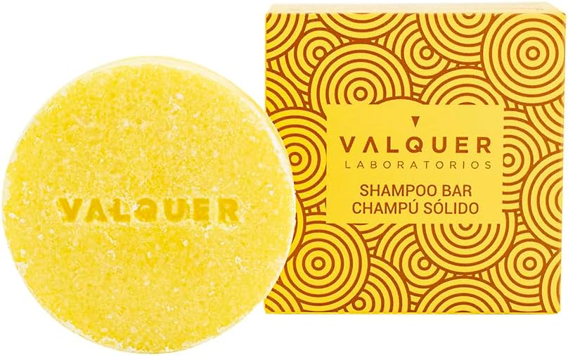Valquer Exotic Acid Shampoo Bar (Lemon And Cinnamon Extract). Refreshing, Antioxidant And Purifying Without Soap Without Plastics, Organic And Natural Shampoo 50 G