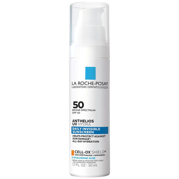 La Roche Posay Anthelios Uv Hydra Sunscreen Spf 50 | Daily Hydrating Sunscreen For Face With Hyaluronic Acid And Vitamin E | Broad Spectrum Invisible Spf Protection | Anti Aging | Fragrance Free