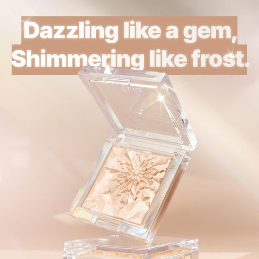 Clio Prism Highlighter Makeup, High Glossy Face Illuminator, Pearl Shimmer Smooth Baked Powder, Glitter Long- Lasting (6 Colors) (04 Grace Opal, One Size)