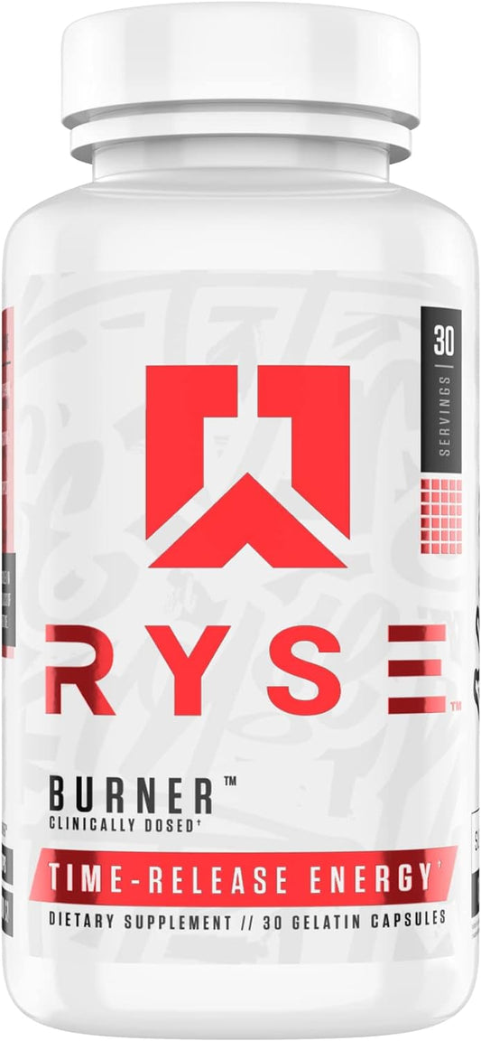 RYSE Up Supplements Ryse Core Series Fat Burner | Incinerate Fat | Time-Release Energy for Sustained Energy, Boosted Metabolism, & Enhanced Focus | 30 Gelatin Capsules : Health & Household