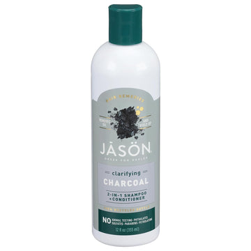 Jason Clarifying Charcoal 2-in-1 Shampoo-Conditioner, 12 oz