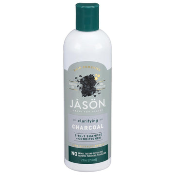 Jason Clarifying Charcoal 2-In-1 Shampoo-Conditioner, 12 Oz