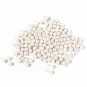 O'Creme White Edible Sugar Pearls Cake Decorating Supplies For Bakers: Cookie, Cupcake & Icing Toppings, Beads Sprinkles For Baking, Certified, Candy Sugar Ball Accents (12Mm, 16 Oz)