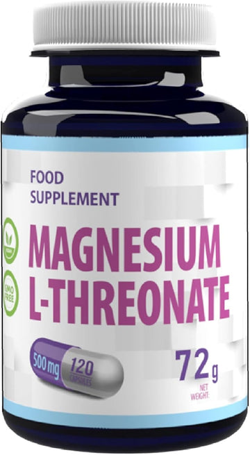 Hepatica Magnesium L-Threonate 2000Mg Per Serving | 120 Vegan Capsules | High Strength Brain, Memory & Heart Health Support | 3Rd Party Lab Tested | Non-Gmo & Gluten-Free