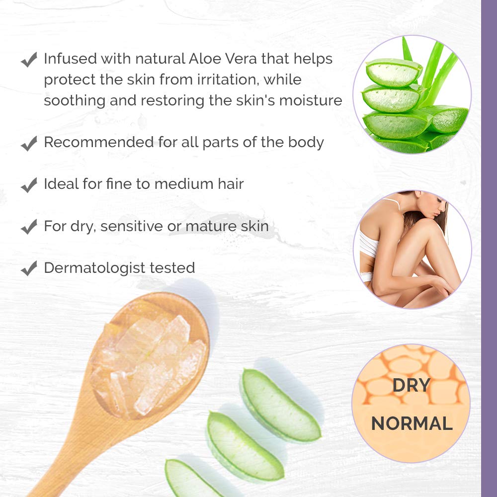 Satin Smooth Aloe Vera Hair Removal Wax 14Oz. : Hair Removal Wax : Beauty & Personal Care