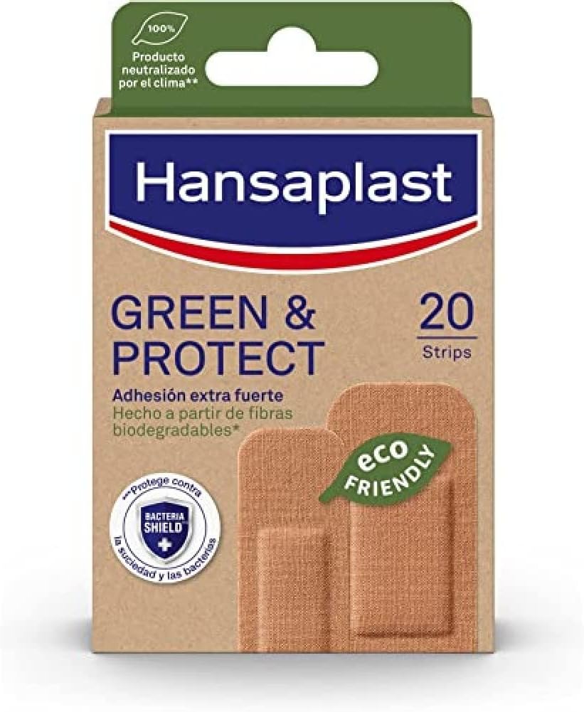 Hansaplast Green & Protect 20 Biodegradable Dressings Eco-Friendly Wound Protection