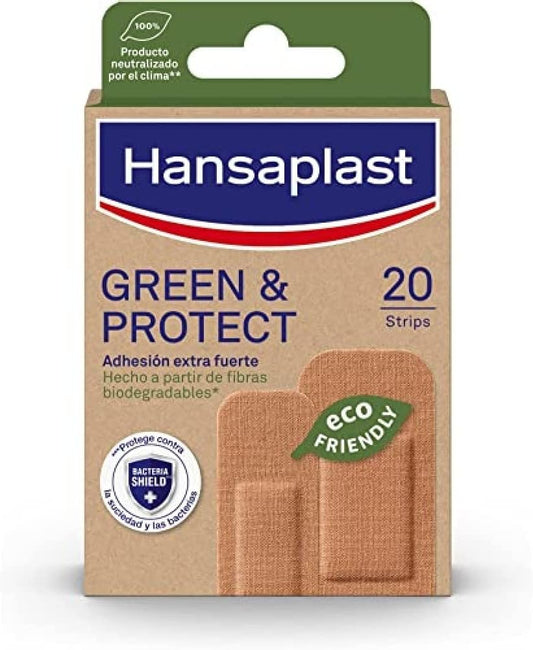 Hansaplast Green & Protect 20 Biodegradable Dressings Eco-Friendly Wound Protection
