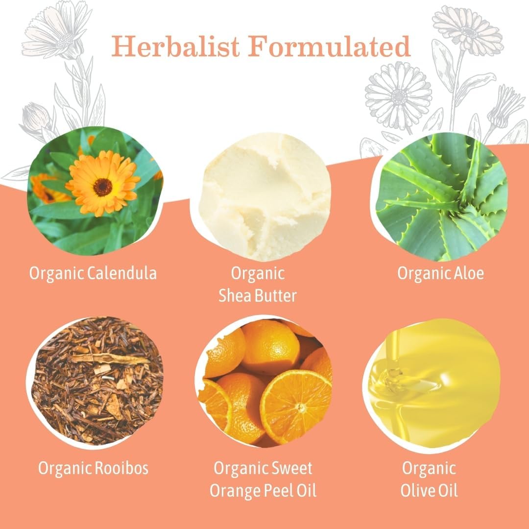 Earth Mama Bathtime Bundle | Sweet Orange Castile Baby Wash & Moisturizing Calendula Lotion : Baby