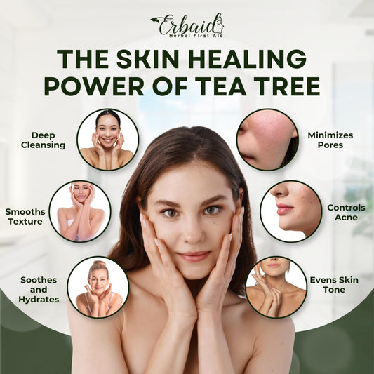 Tea Tree Soap – Natural Defense Tea Tree Oil Wash Bar For Face & Body – Remedy Soap Fights Acne, Skin Irritation, And Prevents Breakouts – Deeply Cleansing, Hydrating Cleanser For Calm, Fresh Skin