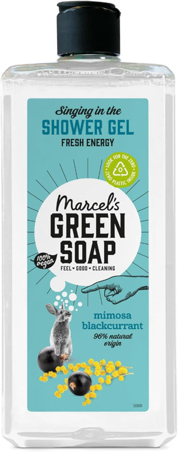Marcel'S Green Soap - Shower Gel Vanilla & Cherry Blossom - Paraben Free - Microplastic-Free Formula - Recycled Plastic Bottle - 98% Biodegradable - Vegan - 300 Ml