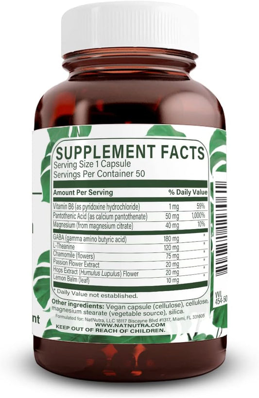 Natural Nutra Ultimate Sleep Formula Supplement, Supports Normal Sleep, Helps Relax Muscles And Calm Your Brain, 50 Capsules