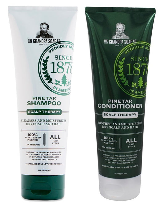Grandpa'S Pine Tar Shampoo 8Oz And Conditioner 8Oz Bundle : Shampoo And Conditioner Sets : Beauty & Personal Care