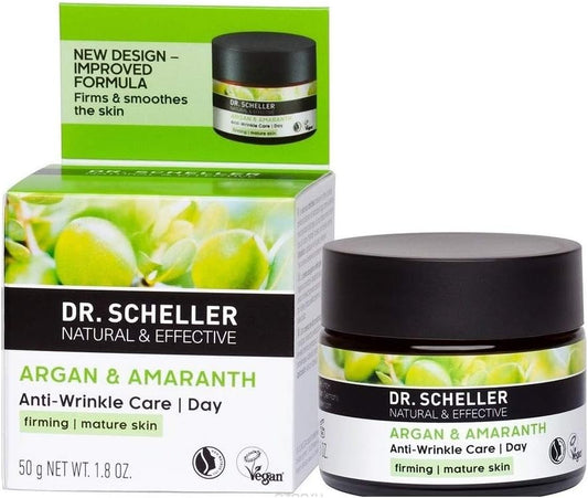 Argan Oil & Amaranth Anti-Wrinkle Care Day For Firming And Demanding Skin Dr. Scheller Skin Care 1.8 Oz Cream