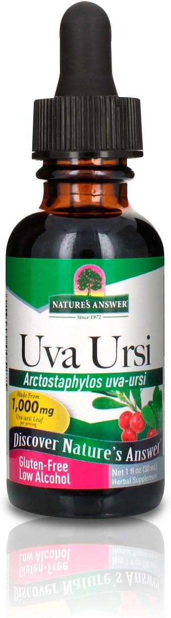 Nature'S Answer Uva Ursi Leaf Liq Drops With Organic Alcohol, 1000Mg, 1-  | Urinary Tract Support | Supports Nephrotic System Function | Vegan, Non-Gmo | Single Count