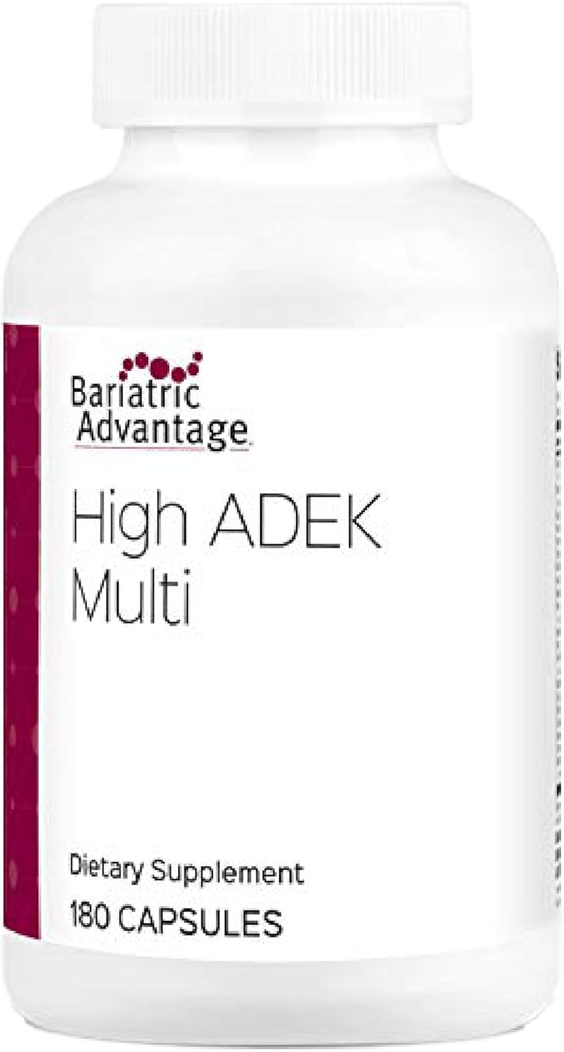 Bariatric Advantage High Adek Multi - For Bariatric Surgery Patients - Multivitamin With Vitamins A, D, E, K & Trace Minerals - 100%+ Dv Of Adek - 180 Capsules