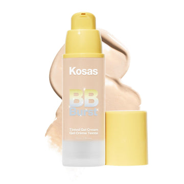 Kosas Bb Burst Tinted Face Gel Cream - Supports Healthy Collagen, Smoothes Skin, Hydrates & Moisturizes - Lightweight Buildable Coverage - Light Medium Neutral 21, (1 Oz/30 Ml)