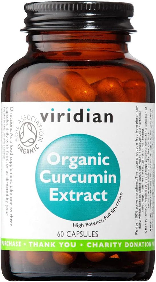 Viridian Organic Curcumin Extract Vegicaps 60