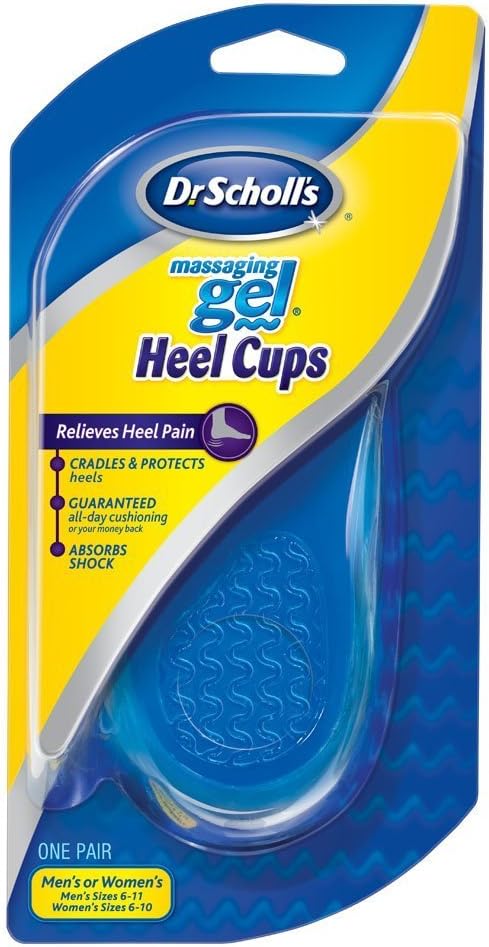 Dr. Scholl'S Massaging Gel Heel Cups (One Size)// Absorb Shock All Day & Relieve Heel Pain