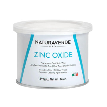 Naturaverdepro Zinc Oxide Soft Wax For Sensitive Skin, Body And Facial Hair Removal, Wax Hair Remover For Women, Sensitive Skin - 14Oz