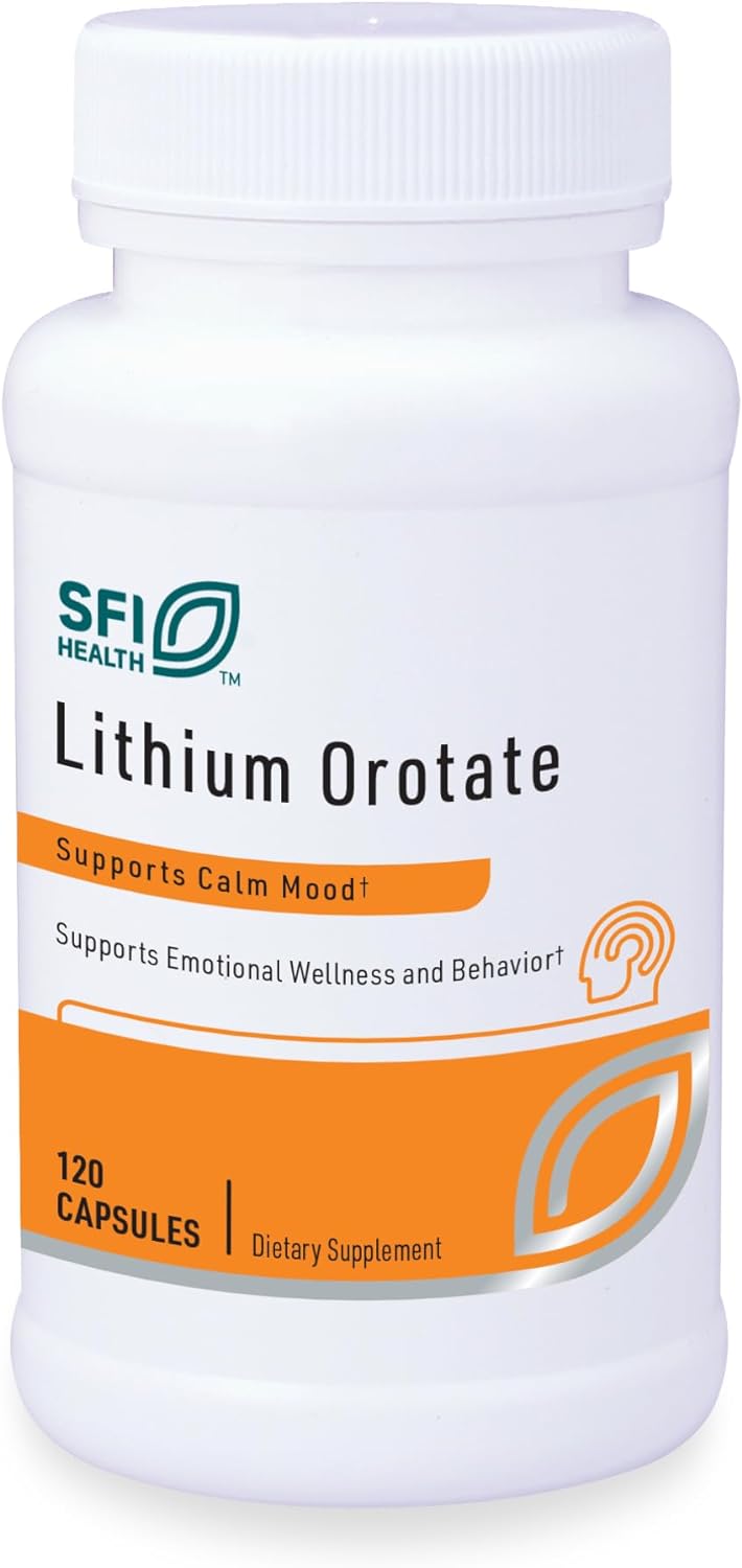 Klaire Labs Lithium Orotate 4.8 mg - May Help Balance Mood - Bioavaila