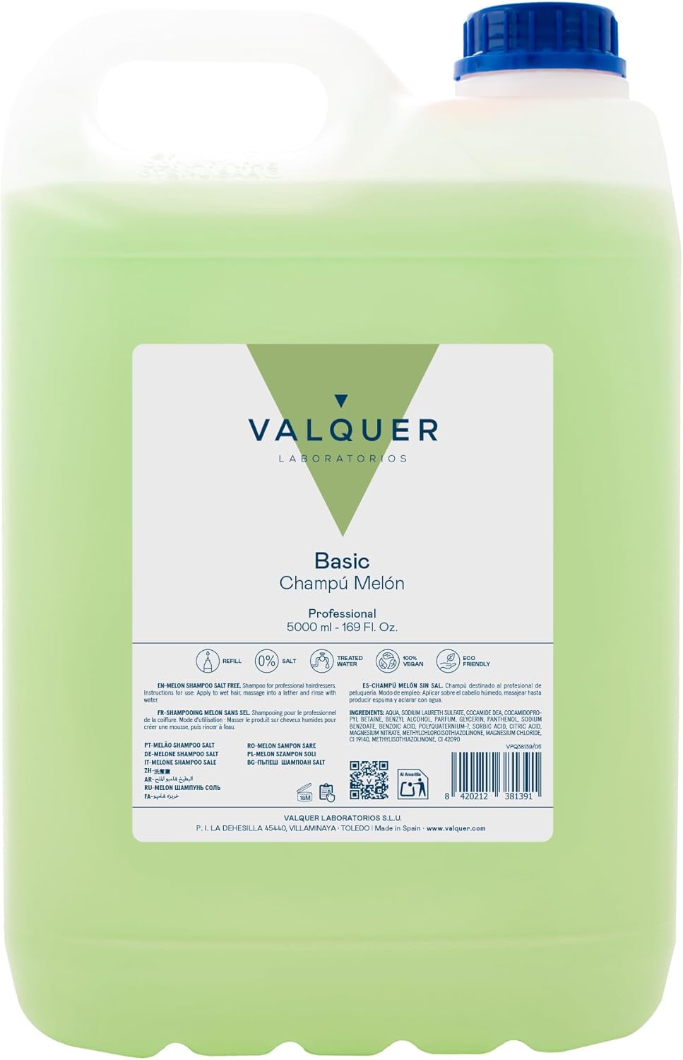 Válquer Salt Free Melon Shampoo - 5000 Ml