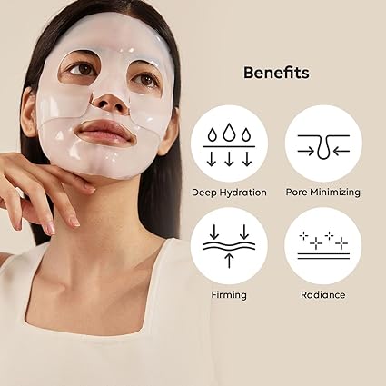 BIODANCE Bio-Collagen Real Deep Mask, Hydrating Overnight Mask, Pore Minimizing, Elasticity Improvement, 34g x4ea