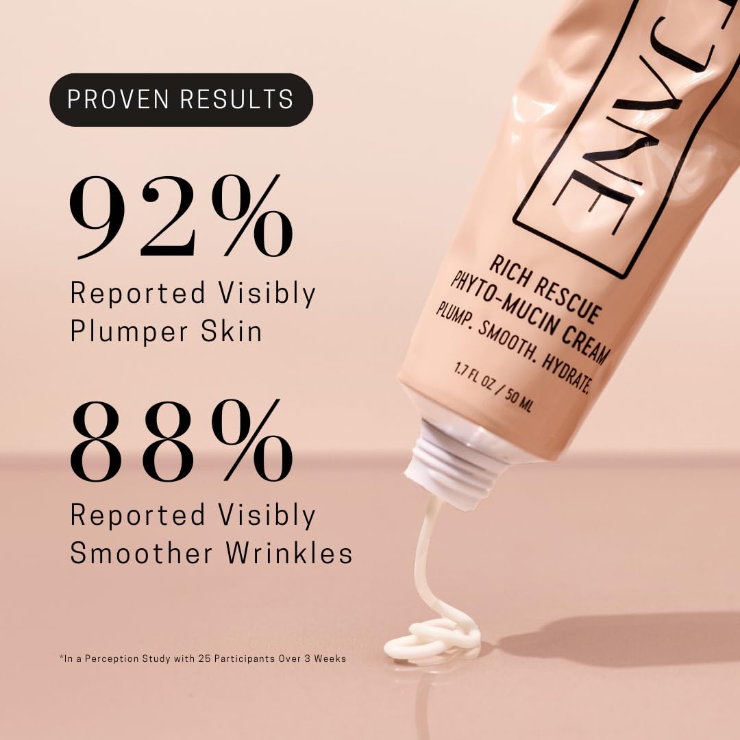 Saint Jane - Rich Rescue Phyto Mucin Cream | Plumping, Smoothing, Firming, Hydrating | Niacinamide, Lotus Flower, Yam Root, Hyaluronic Acid | Luxe, Clean Skincare (1.7 Fl Oz | 50 Ml) : Beauty & Personal Care
