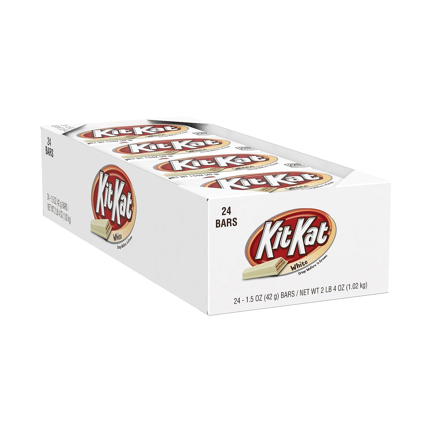 Kit Kat White Creme Wafer Candy Bars, 1.5 Oz (24 Count)